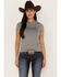 Image #1 - RANK 45® Women's Solid Short Sleeve Performance Tee, Grey, hi-res