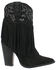 Image #2 - Dingo Women's Crazy Train Leather Booties - Round Toe, Black, hi-res