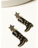 Image #2 - Idyllwind Women's Star Boots Earrings, Black, hi-res