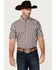 Image #1 - Wrangler Men's Classic Plaid Print Short Sleeve Button-Down Western Shirt, Black, hi-res