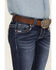 Shyanne Youth Girls' Dark Wash Dreamcatcher Embroidered Bootcut Jeans, Blue, hi-res