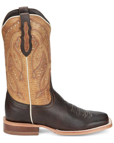 Image #2 - Tony Lama Women's Gabriella Western Boots - Square Toe , Dark Brown, hi-res