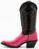 Image #3 - Idyllwind Women's All In Exotic Caiman Western Boots - Round Toe, Fuchsia, hi-res