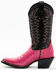 Image #3 - Idyllwind Women's All In Exotic Caiman Western Boots - Pointed Toe, Fuchsia, hi-res