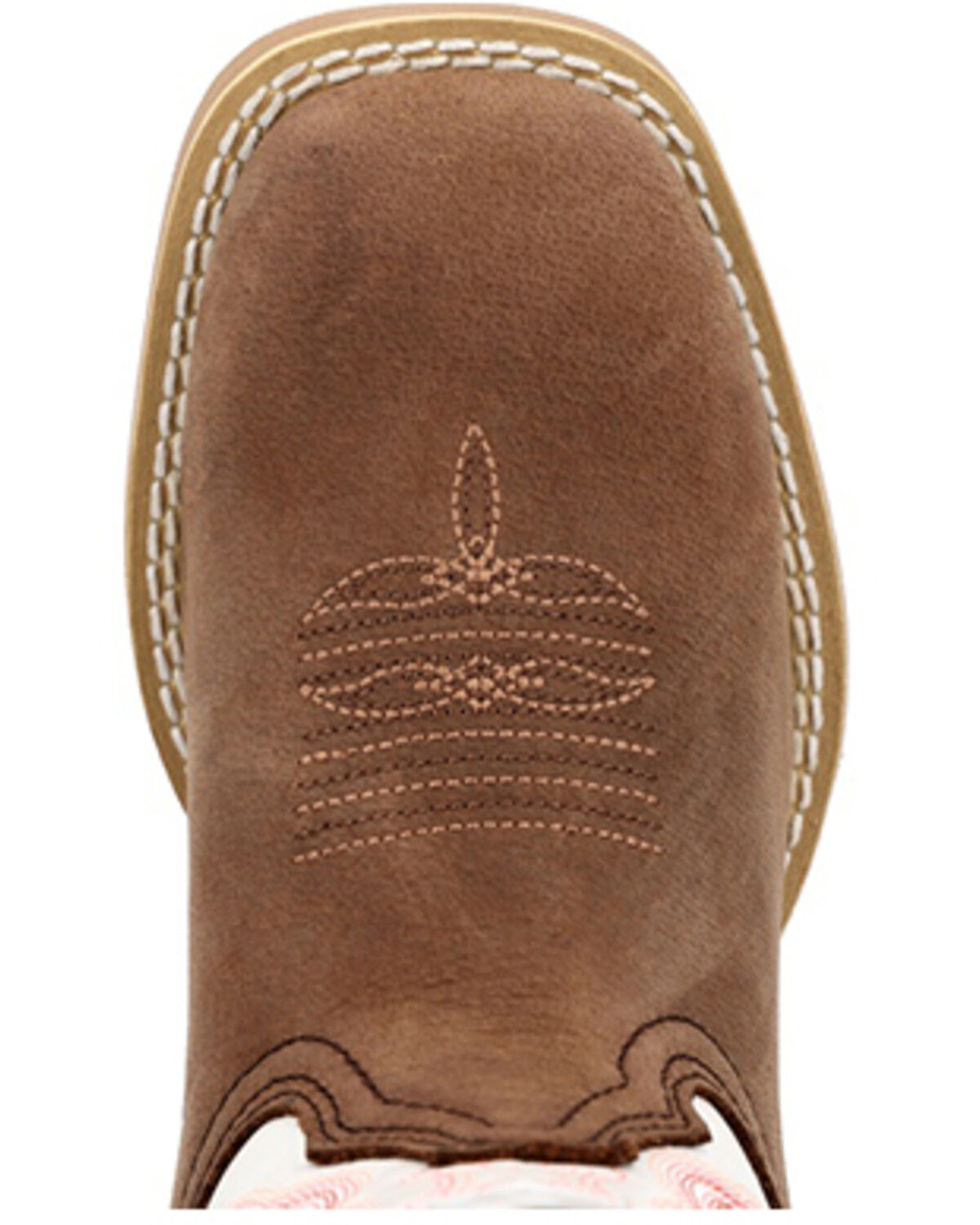 Image #6 - Durango Little Girls' Lil' Rebel Pro™ Western Boots - Broad Square Toe, Brown, hi-res
