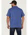 Image #4 - Brothers and Sons Men's Solid Slub Short Sleeve Polo Shirt, Blue, hi-res