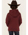 Image #4 - Shyanne Girls' Logo Hooded Sweatshirt, Burgundy, hi-res