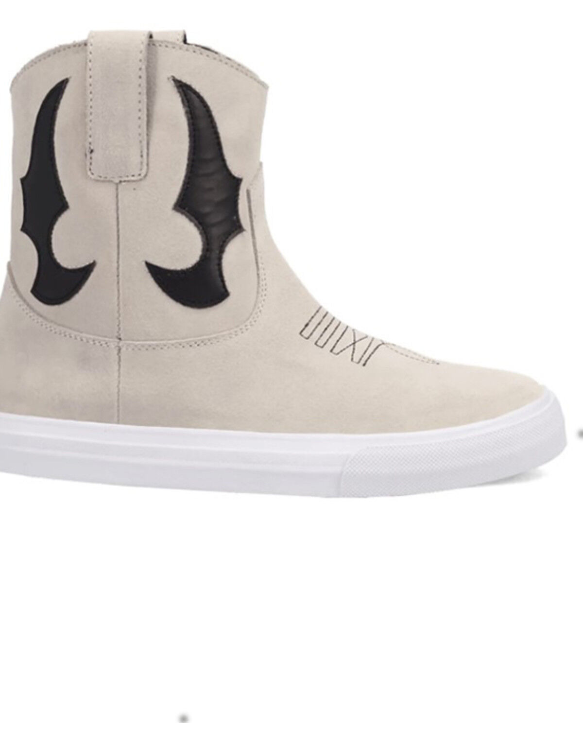 Image #2 - Dingo Women's Ollie Suede Casual Boots - Round Toe, White, hi-res