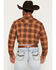 Image #4 - Gibson Trading Co Men's Drive-In Dave Long Sleeve Snap Plaid Print Flannel Shirt, Tan, hi-res