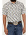 Image #3 - Gibson Men's Geo Print Short Sleeve Snap Western Shirt, White, hi-res