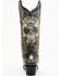 Corral Women's Floral Skull Embroidery & Studs Western Boots - Snip Toe, Black, hi-res