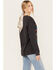 Image #4 - Wrangler X Fender Women's Collage Graphic Sweatshirt , Black, hi-res