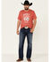 Wrangler Men's Rodeo Casino Graphic Short Sleeve T-Shirt , Red, hi-res