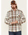Levi's Men's Cream Saluda Plaid Long Sleeve Button-Down Western Flannel Shirt , Cream, hi-res