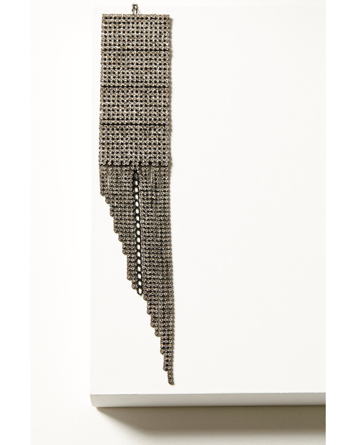 Image #1 - Wonderwest Women's Rhinestone Fringe Bracelet, Pewter, hi-res