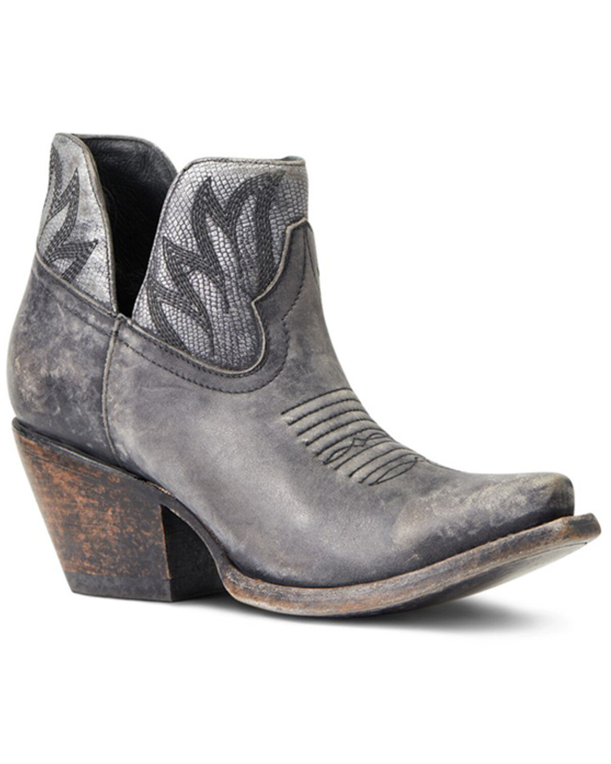 Image #1 - Ariat Women's Naturally Distressed Western Booties - Snip Toe , , hi-res