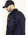 Image #5 - Hawx Men's FR Long Sleeve Woven Work Shirt - Tall , Navy, hi-res