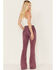 Image #3 - Idyllwind Women's Washed Down High Risin' Corduroy Flare Jeans, Purple, hi-res