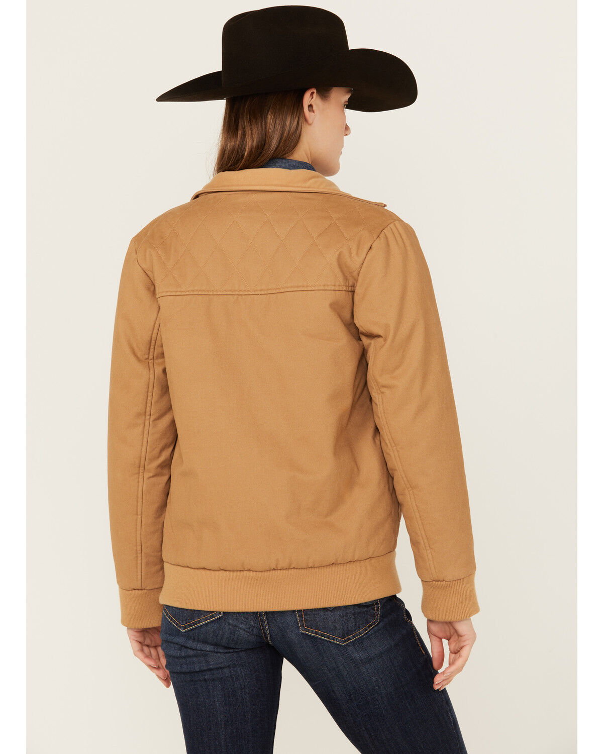 Image #4 - Cinch Women's Barn Bomber Jacket, Brown, hi-res