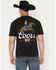 Image #1 - Coors Men's Coors Cowboy Short Sleeve Graphic T-Shirt, Black, hi-res