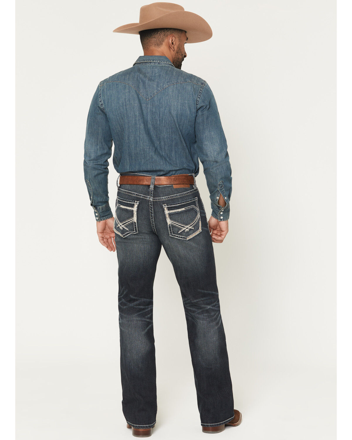 Image #3 - Cody James Men's Cayanne Wash Duke Relaxed Bootcut Stretch Denim Jeans, Dark Wash, hi-res