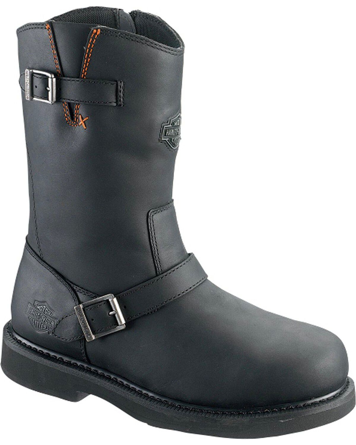 Harley Davidson Men's Jason Harness Boots - Steel Toe, Black, hi-res