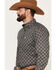 Image #2 - Ariat Men's Wyatt Stretch Classic Fit Long Sleeve Button-Down Western Shirt, Charcoal, hi-res