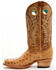 Image #3 - Corral Women's Exotic Ostrich Western Boots - Square Toe, Honey, hi-res