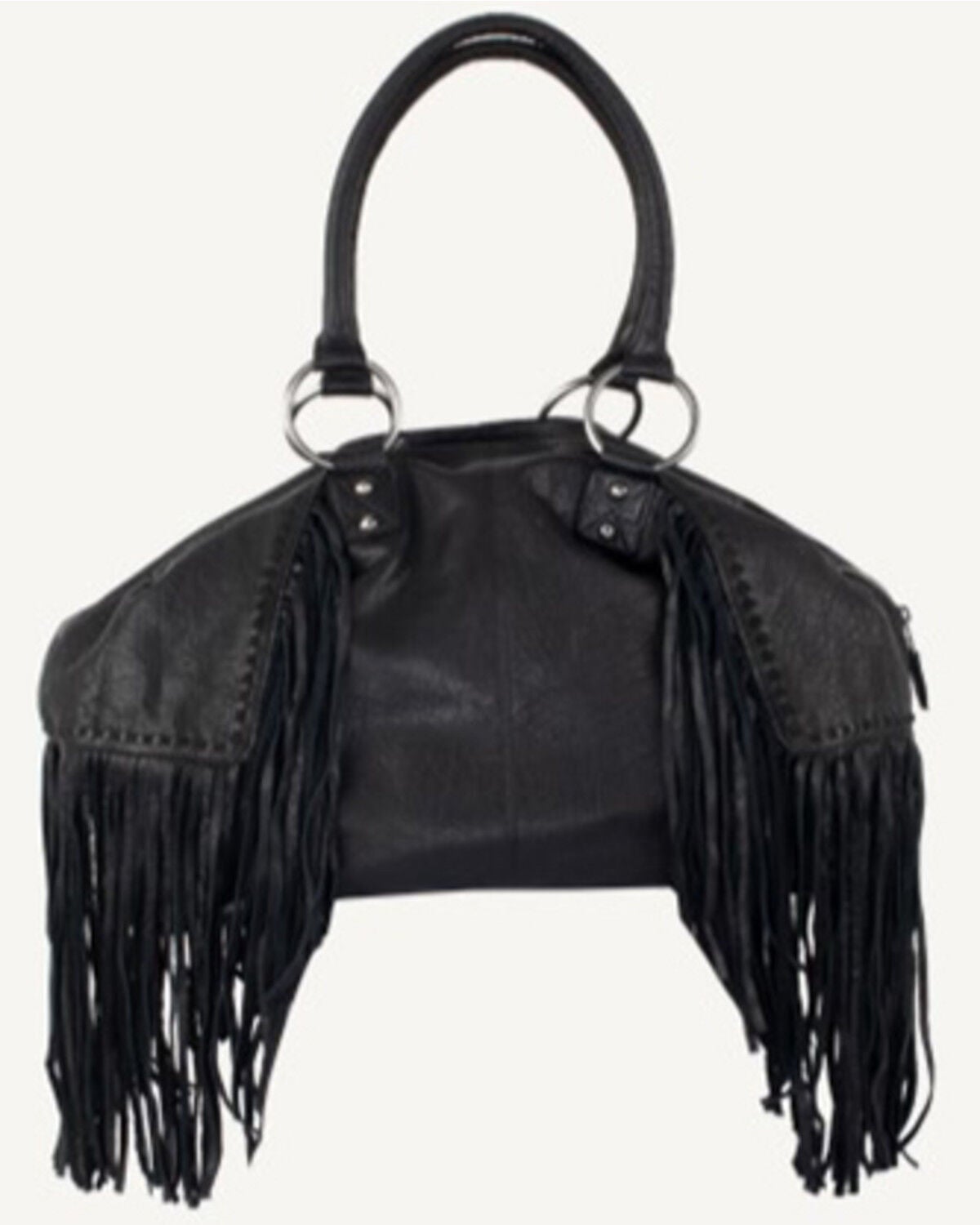 Image #2 - STS Ranchwear By Carroll Women's Indie Carmen Fringe Purse, Black, hi-res