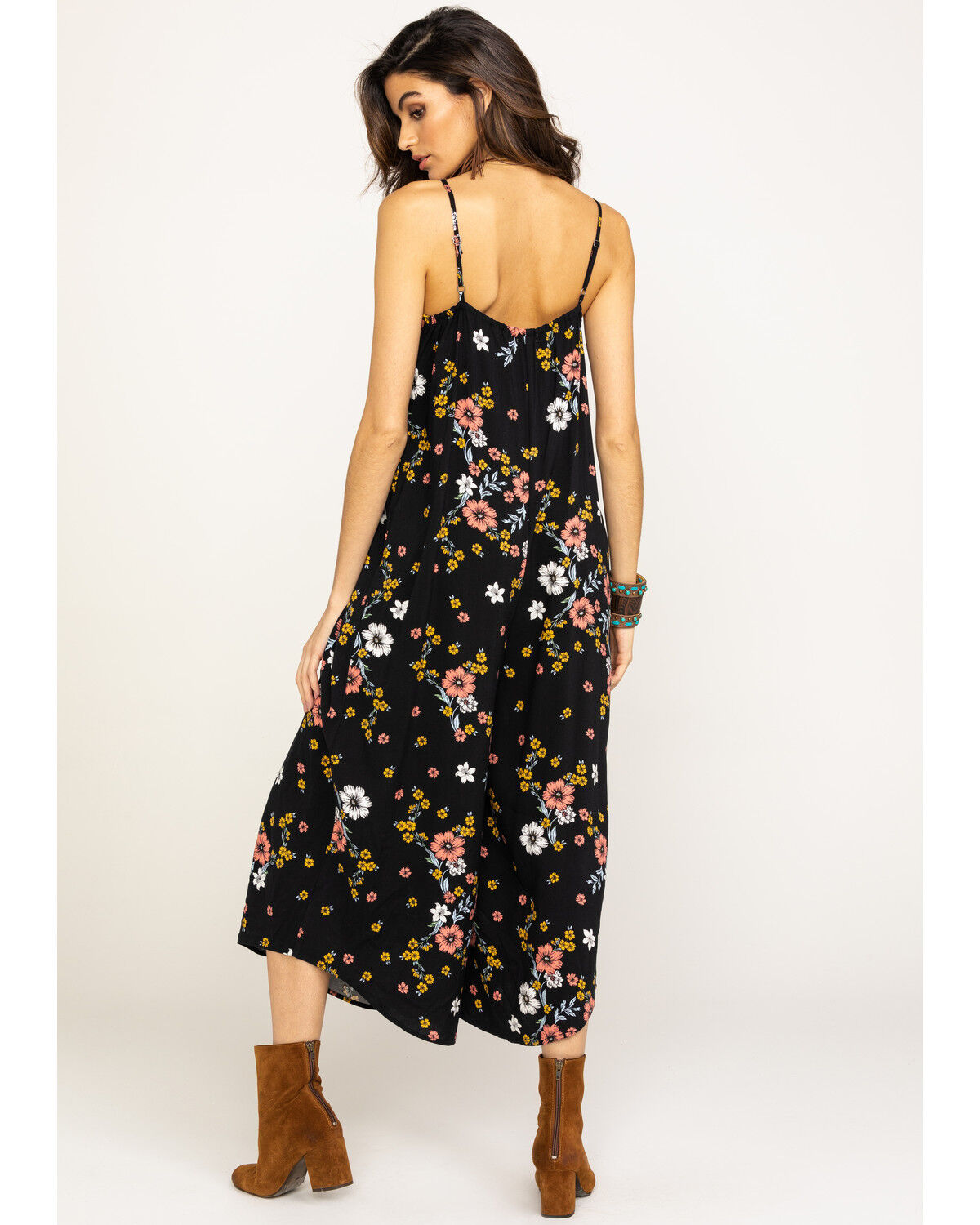 floral wide leg jumpsuit