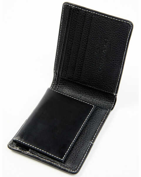 Image #2 - Cody James Men's Stitched Leather Bi-Fold Wallet, Black, hi-res