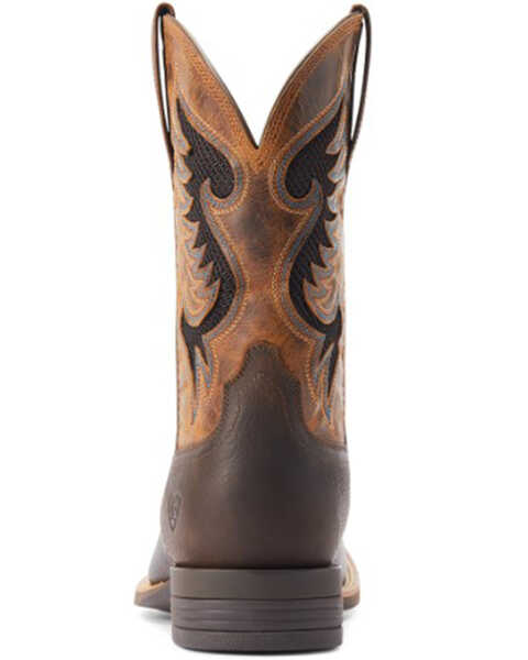 Image #3 - Ariat Men's Cowpuncher VentTEK Western Performance Boots - Broad Square Toe, Brown, hi-res