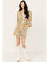 Image #1 - Free People Women's Soli Mini Dress, Mustard, hi-res