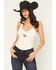Image #1 - Idyllwind Women's Mama Tried Ribbed Graphic Tank, Cream, hi-res