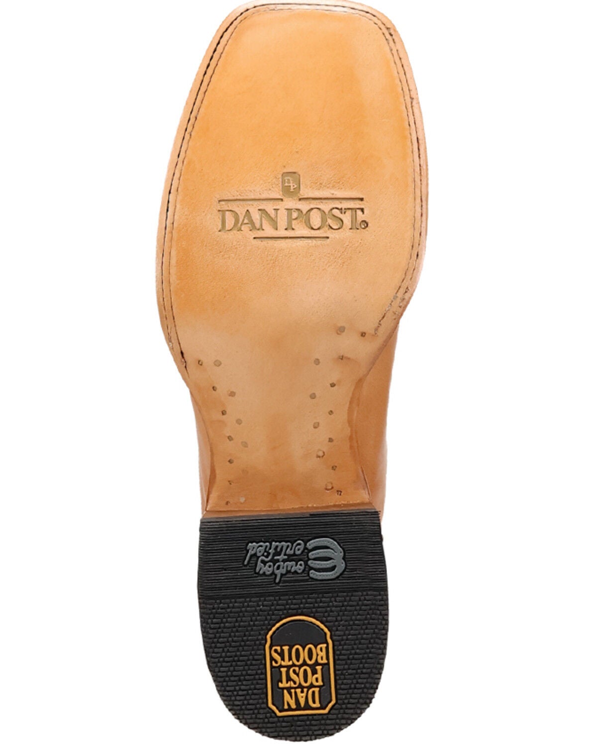 Image #7 - Dan Post Men's Sonara Western Boots - Broad Square Toe, Honey, hi-res