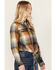 Image #2 - Cleo + Wolf Women's Plaid Print Long Sleeve Flannel Shirt, Bronze, hi-res