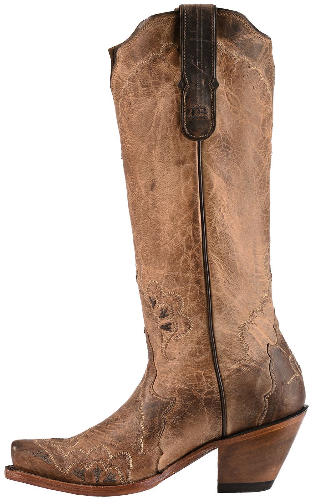 black tall cowgirl boots