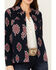 Image #3 - Shyanne Women's Buffalo Southwestern Print Shacket, Indigo, hi-res