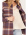 Cleo + Wolf Women's Plaid Print Oversized Long Sleeve Flannel Button Down Shirt, Violet, hi-res