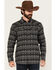 Image #1 - Moonshine Spirit Men's Smoke Signal Southwestern Striped Long Sleeve Snap Western Shirt, Grey, hi-res