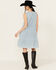 Image #4 - Roper Women's Sleeveless Embroidered Dress , Blue, hi-res