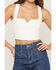 Image #3 - Show Me Your Mumu Women's Crossroads Corset Sleeveless Denim Top, White, hi-res