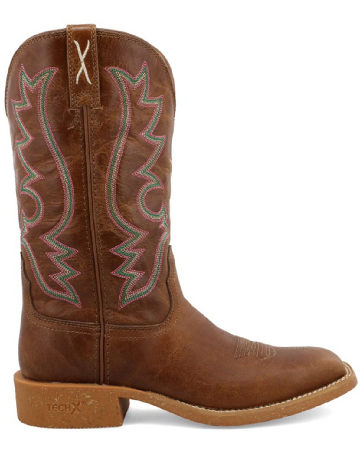 Image #2 - Twisted X Women's Tech X Western Boots - Broad Square Toe, Brown, hi-res