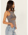 Cleo + Wolf Women's Mixed Drinks Graphic Tank , Steel, hi-res
