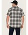 Image #4 - ATG by Wrangler Cedar Plaid Print Short Sleeve Button-Down Performance Western Shirt, Black, hi-res