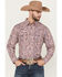 Image #1 - Moonshine Spirit&reg; Men's Opre Paisley Print Long Sleeve Snap Western Shirt, Purple, hi-res