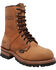Image #1 - Ad Tec Women's 9" Brown Leather Logger Boots - Soft Toe, , hi-res