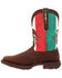 Image #3 - Durango Men's Mexico Flag Western Performance Boots - Steel Toe, Sand, hi-res