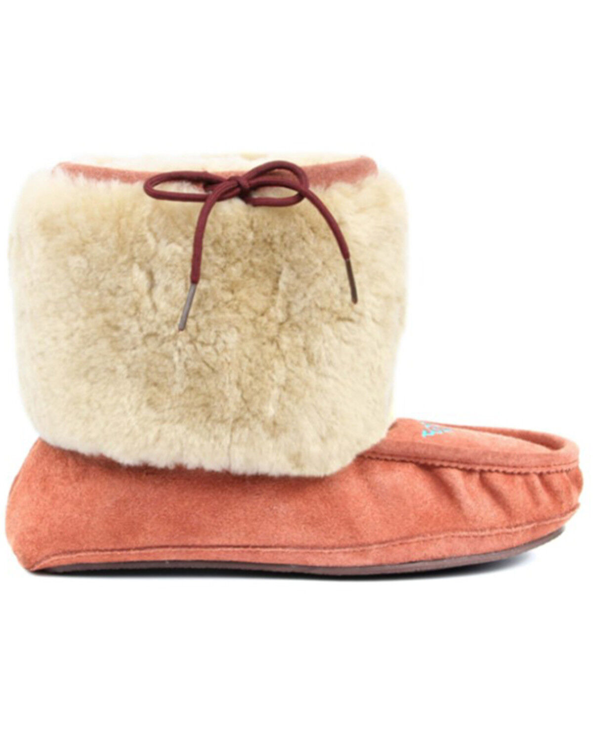 Image #2 - Superlamb Women's Navajo Slip-On Casual Fleece Booties - Moc Toe, , hi-res