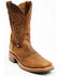 Image #1 - Double H Men's Boot Barn Exclusive 11" Domestic I.C.E™ Saddle Vamp Western Boots - Broad Square Toe, Brown, hi-res